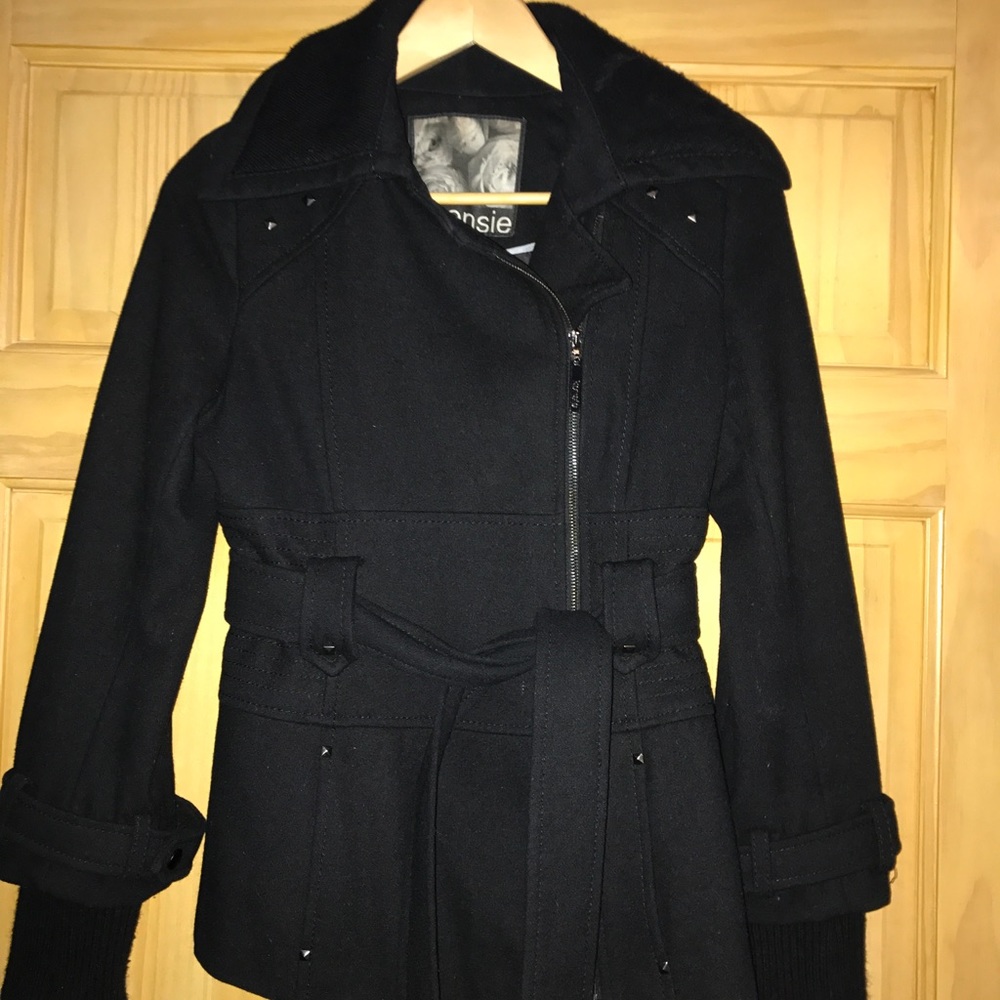 Black Kenzie pea coat.